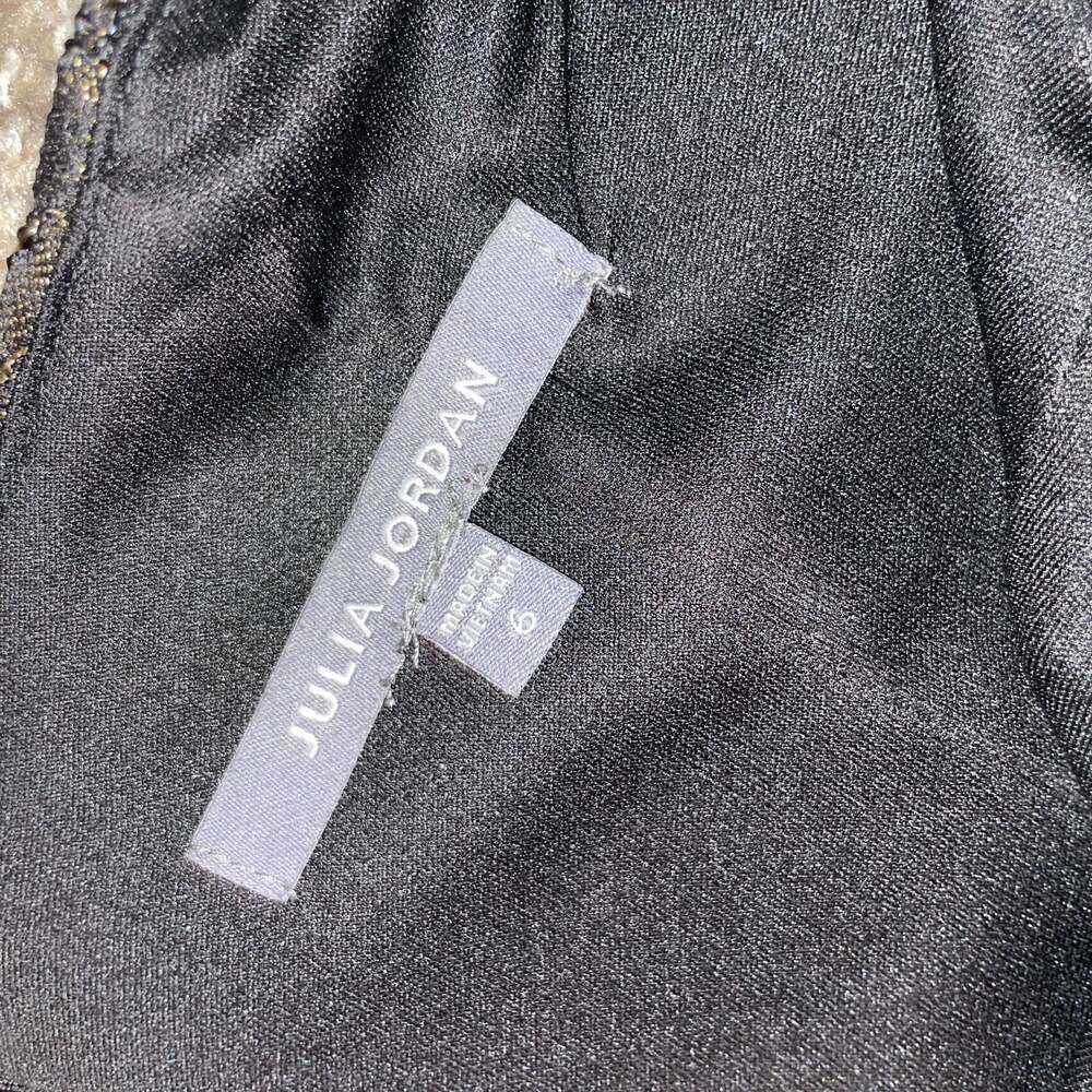 Julia Jordan Metallic Lace Fit & Flare Dress - Picture 3 of 5